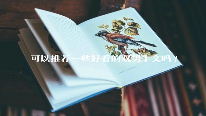 可以推荐一些好看的双男主文吗?